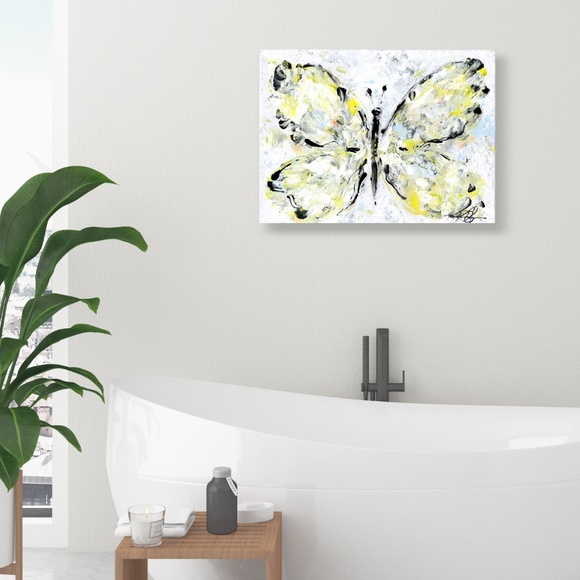 Original Abstract Painting on Canvas, Ready to hang, Butterfly Whispers 1 - Picture 4 of 8